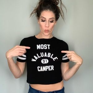LIKE NEW Rare 'Most Valuable Camper' Graphic Tee